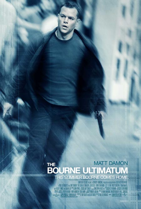 Jason Bourne on the poster of Bourne Ultimatum.