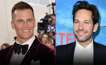 Tom Brady and Paul Rudd