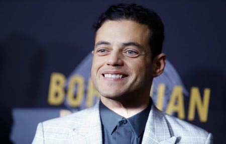 Rami Malek at the premiere of Bohemian Rhapsody.