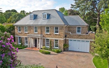 The front of Eamonn's home in Weybridge, Surrey.