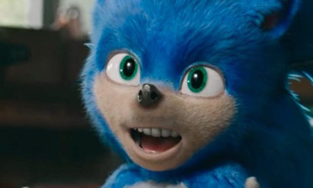 Sonic the Hedgehog before it was redesigned by Paramount.