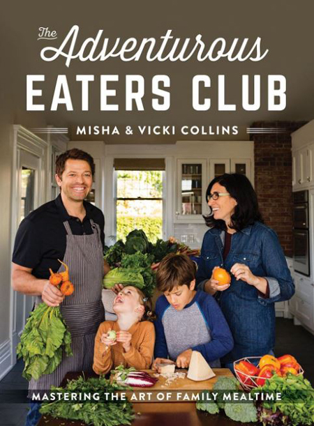 Misha Collins and Victoria Vantoch wrote a book together with the whole family on the cover.