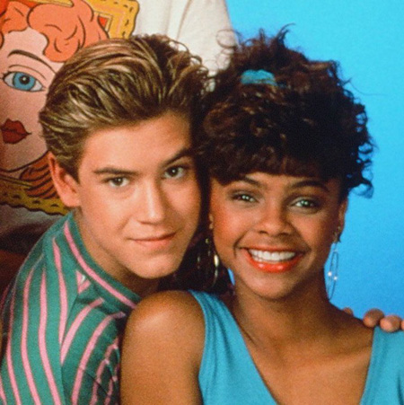 Mark-Paul Gosselaar and Lark Voorhies.