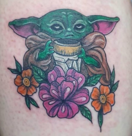 Baby Yoda Tattoo.