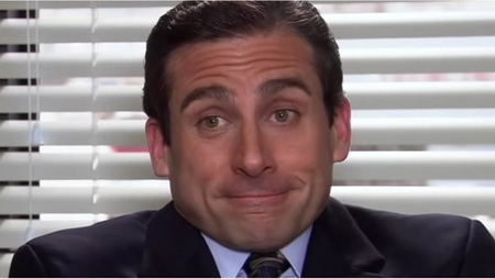 Steve Carell as Michael Scott in The Office.