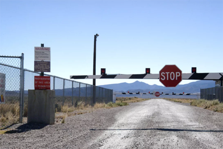 The gates at Area 51.