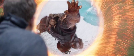 Black Dwarf about to get his hand cut-off. Avengers: Infinity War [2018]