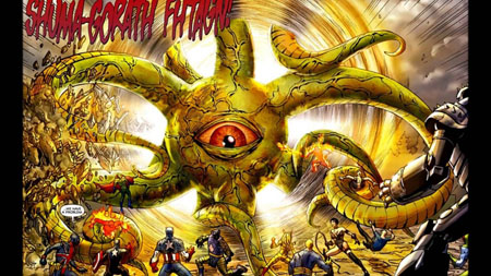 Shuma-Gorath in the comics.