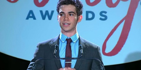 Cameron Boyce received the Daytime Emmy Award for Disney XD's Timeless Heroes — Be Inspired in 2017