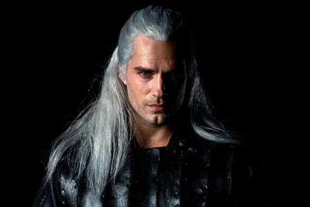 The Witcher played by Henry Cavill.