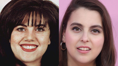 Monica Lewinsky and Beanie Feldstein.