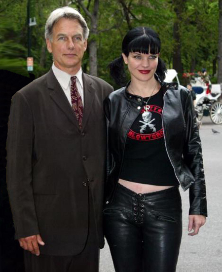 Mark Harmon and Pauley Perrette.