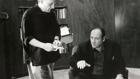 James Gandolfini and David Chase