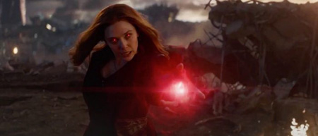 Scarlet Witch uses her power