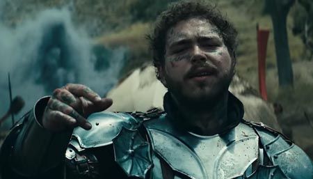 Post Malone in the video of 'Circles'