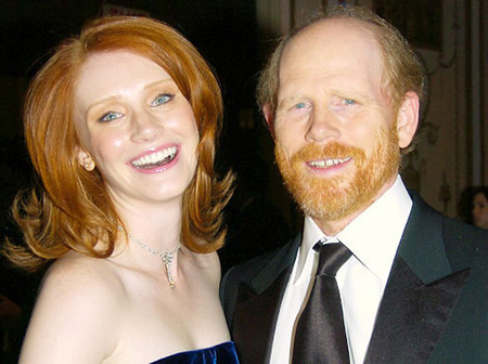 Bryce Dallas Howard and Ron Howard