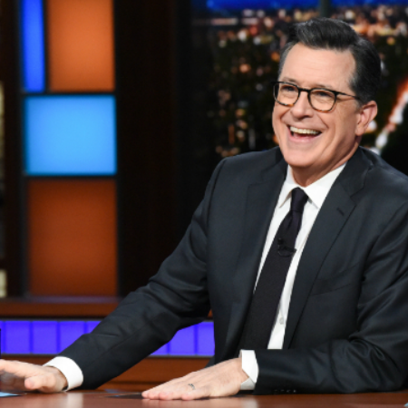  In Action: Hosting His Show, The Late Show with Stephen Colbert.