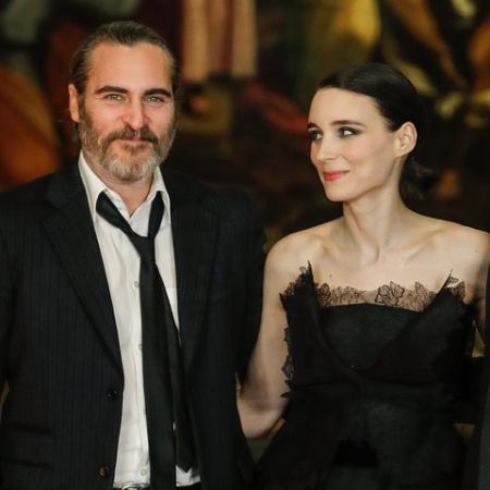 Joaquin Phoenix with fiance 