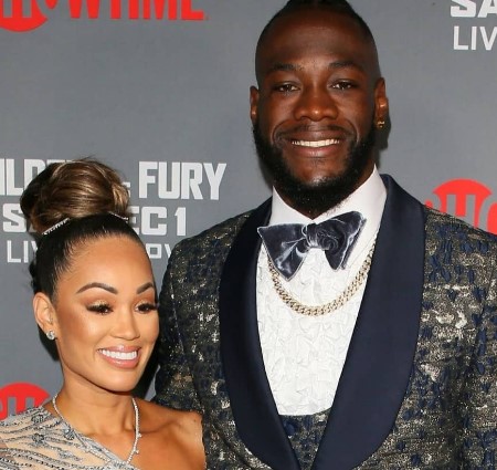 Deontay Wilder and his fiance, Telli Swift.