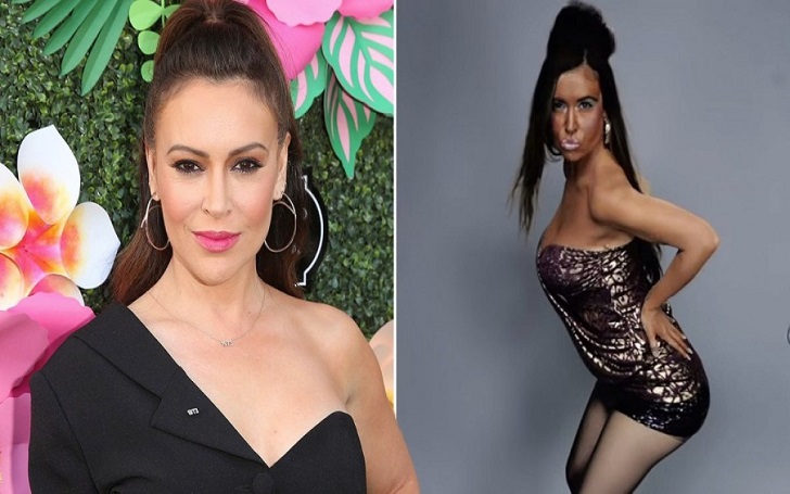 Alyssa Milano Says She's Not Wearing Blackface but Rather Impersonating Snooki with a Spray Tan