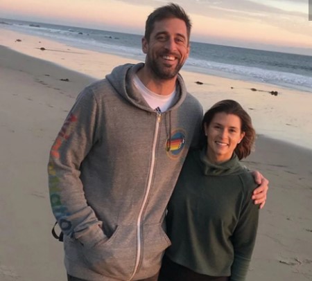 Danica Patrick and her boyfriend, Aaron Rodgers.