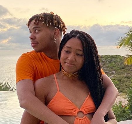 naomi osaka with her boyfriend cordae.