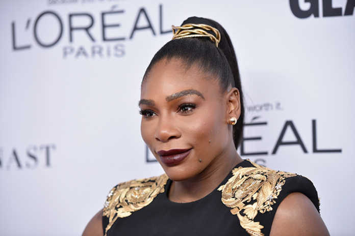 serena posing at an event