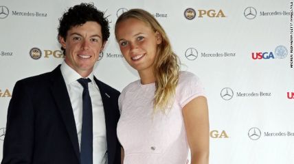 Rory McIlroy and his former fiance Caroline Wozaniacki.