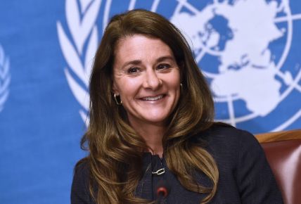 Melinda Gates' candid pic.