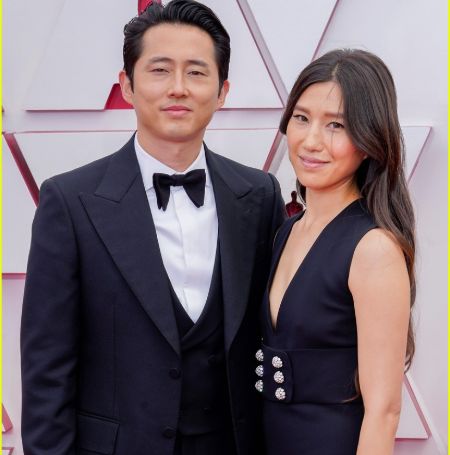 steven Yeun and his wife Joana Pak