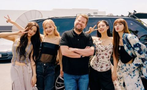 James Corden and Blackpink