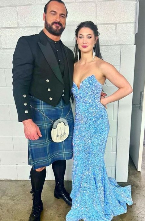 Drew McIntyre and Kaitlyn Fronhnapfel wedding