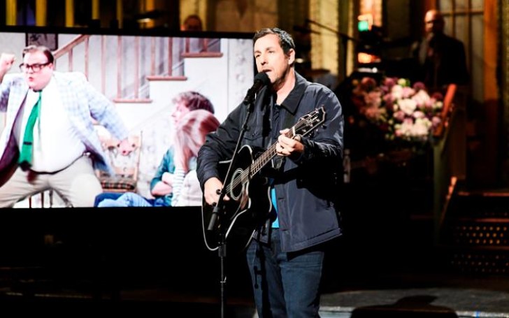 Adam Sandler Tears Up in Touching Song For Chris Farley on Saturday Night Live