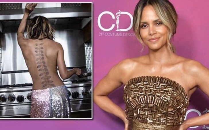 Halle Berry Reveals Massive New Back Tattoo in Topless Instagram Post