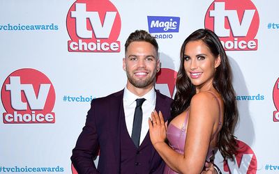 Love Island Star Jess Shears Covers Her Baby Bump In Tuxedo Dress